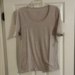 Mossimo Supply Co. Light Beige Short Sleeve Tee